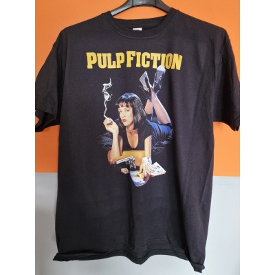 T-shirt nera Pulp fiction