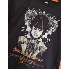 T-shirt nera arancia meccanica
