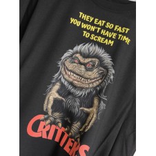 T-shirt nera the critters - il film
