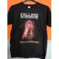 T-shirt Nera Falling in Reverse – Watch the World Burn, Laser Eyes | vrz shop