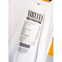 T-shirt Bianca Nirvana - Nevermind Tracklist | vrz shop