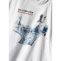 T-shirt Bianca Radiohead - OK Computer | vrz shop