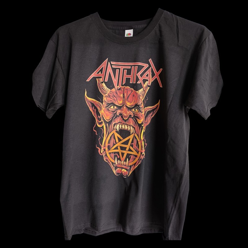 T-shirt nera Anthrax
