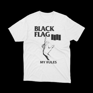 T-shirt black my rules | premium cotton casual shirt | vrz shop