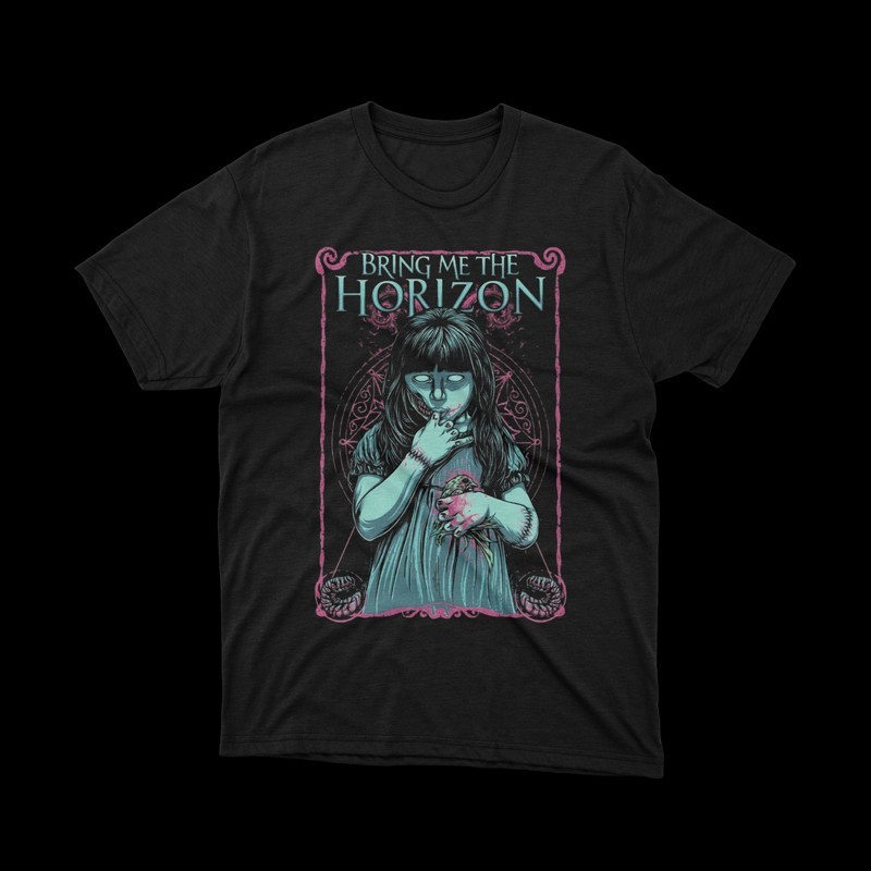 T-shirt nera Bring me to horizon