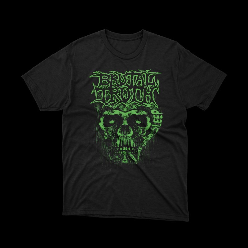T-shirt Brutal Truth Smoke Grind Sleep T-shirt Brutal Truth Smoke Grind Sleep