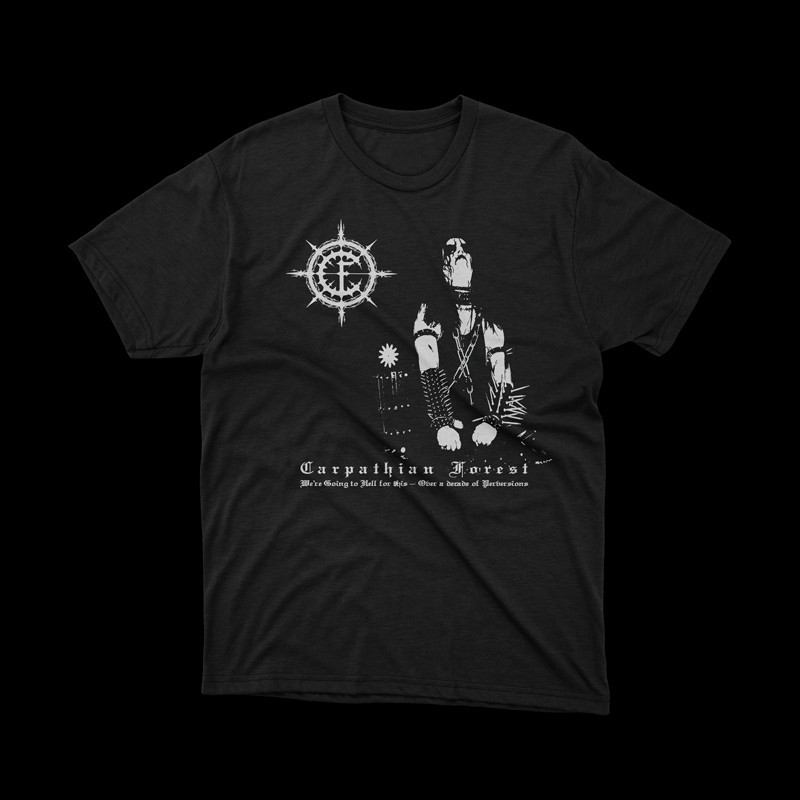 T-shirt nera Carpathian Forest