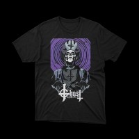 T-shirt Nera Ghost - Il Mistero e il Metal | vrz shop