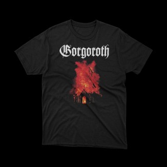 T-shirt Nera Gorgoroth – Vatican in Flames | vrz shop