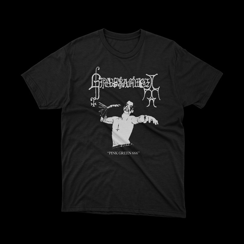 T-shirt Grausamkeit pink green 666