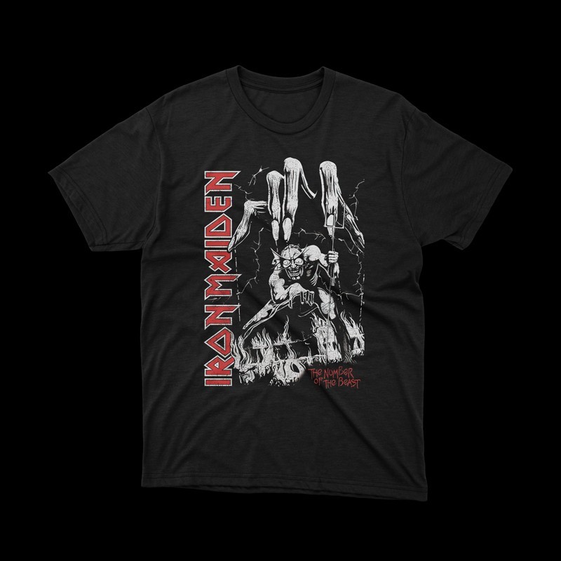 T-shirt Iron Maiden - the number of the beast