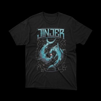 T-shirt Nera Jinjer - Espressione Potente del Metal Moderno | vrzshop