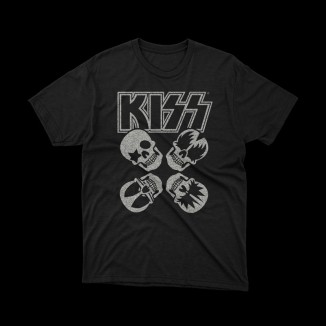 T-shirt Nera Kiss - Icona del Rock 'n' Roll | vrzshop