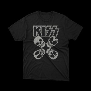 T-shirt nera band Kiss T-shirt nera band Kiss