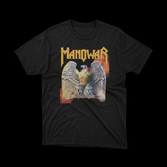 T-shirt Nera Manowar - Eagle | vrz shop