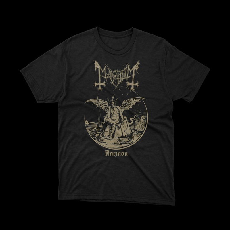T-shirt nera Mayhem Daemon