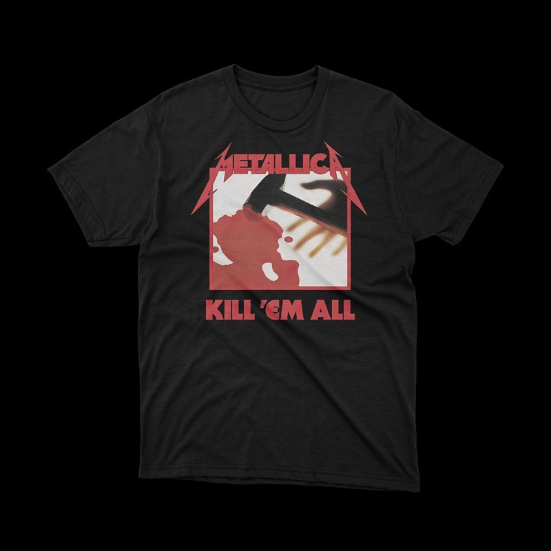 T-shirt nera Metallica kill em all
