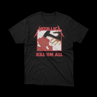 T-shirt Nera Metallica - Kill 'Em All | vrz shop