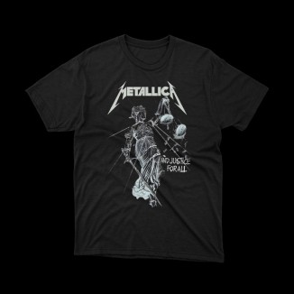T-shirt Nera Metallica - ...And Justice for All | vrz shop