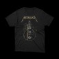 T-shirt nera metallica 2024