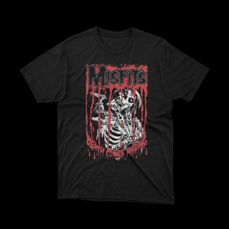T-shirt Nera Misfits "Death Comes Ripping" - Punk e Ribellione | vrzshop