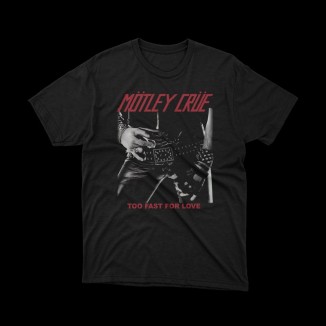 T-shirt Nera Mötley Crüe - Too Fast for Love | Glam Rock Style | vrzshop