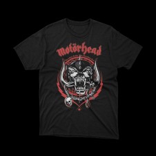 T-shirt Nera Motörhead - Testa Snaggletooth | vrz shop
