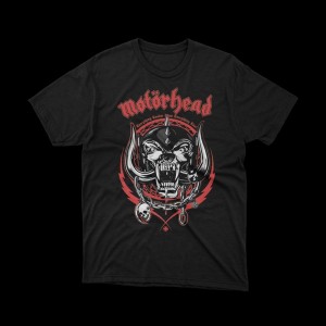 T-shirt nera Testa Snaggletooth Motorhead