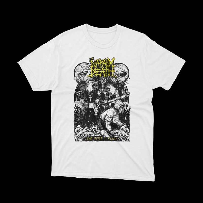 T-shirt Napalm death the wolf i feed