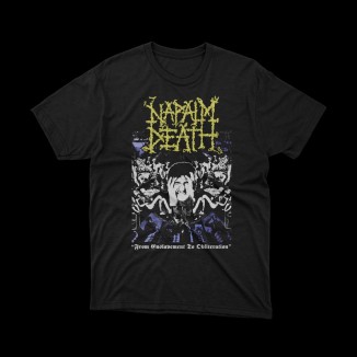 T-shirt Napalm death from enslavement to obliteration | maglietta cotone premium tempo libero | vrz shop