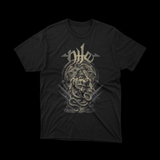 T-shirt Nera Nile - Death Metal Egizio | Stile Unico | vrzshop