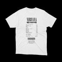 T-shirt Bianca Nirvana - Nevermind Tracklist | vrz shop