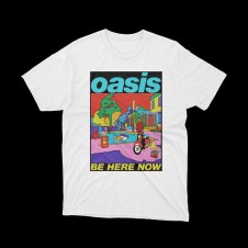 T-shirt Oasis be here now | premium cotton casual shirt | vrz shop