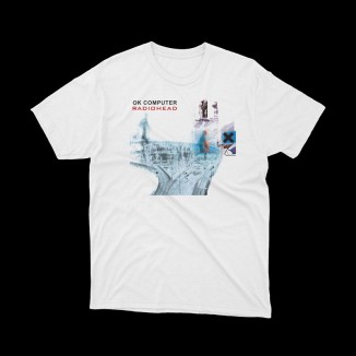 T-shirt Bianca Radiohead - OK Computer | vrz shop