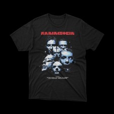 T-shirt Nera Rammstein - 6 Faces | vrz shop