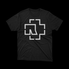 T-shirt Nera Rammstein Logo - Simbolo del Metal Teutonico