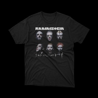 T-shirt Nera Rammstein "Set in Sucht" - six faces