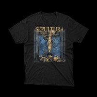 T-shirt Nera Sepultura "Chaos A.D." - Icona del Metal Brasileiro
