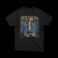 T-shirt Nera Sepultura "Chaos A.D." - Icona del Metal Brasileiro
