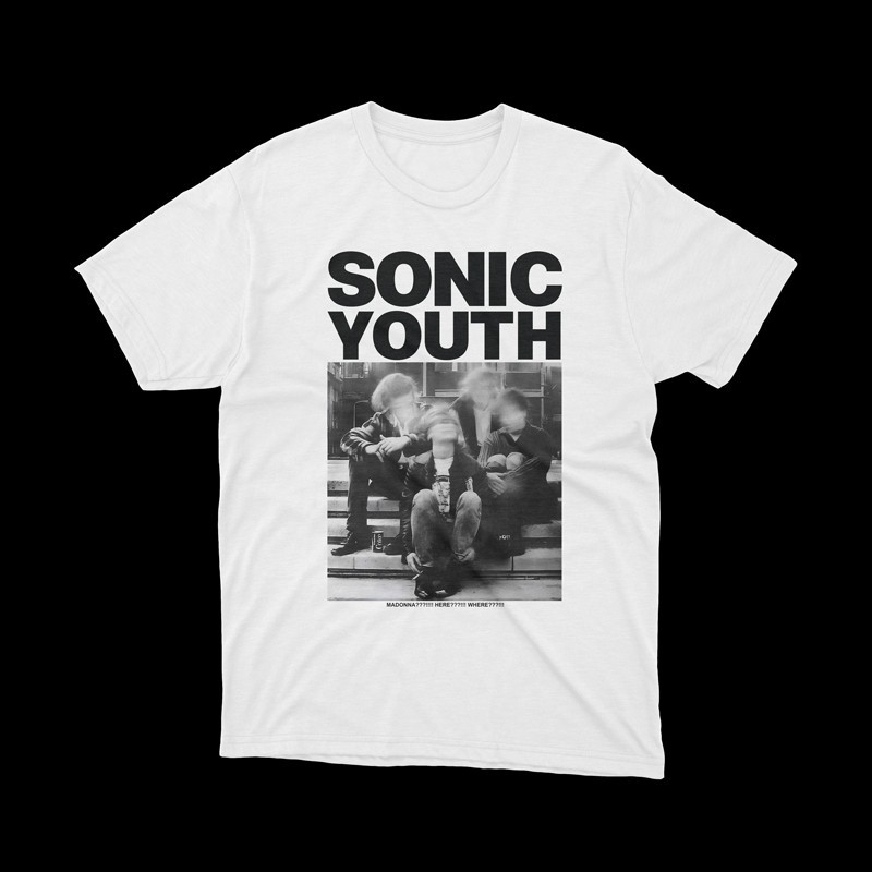 T-shirt Sonic youth Madonna here where T-shirt Sonic youth Madonna here where
