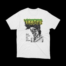T-shirt the cramps - bad music for bad people