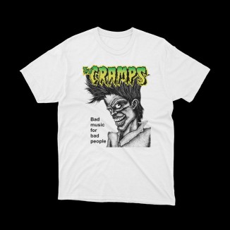 T-shirt the cramps - bad music for bad people