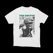 T-shirt Bianca The Smiths - "Meat Is Murder" - Dichiarazione Vegan di Stile Indie Rock | vrz shop