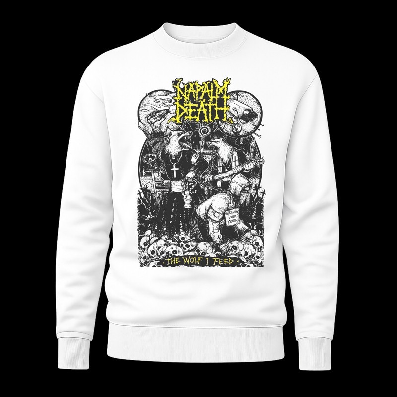 Felpa sweatshirt Napalm death the wolf ifeed