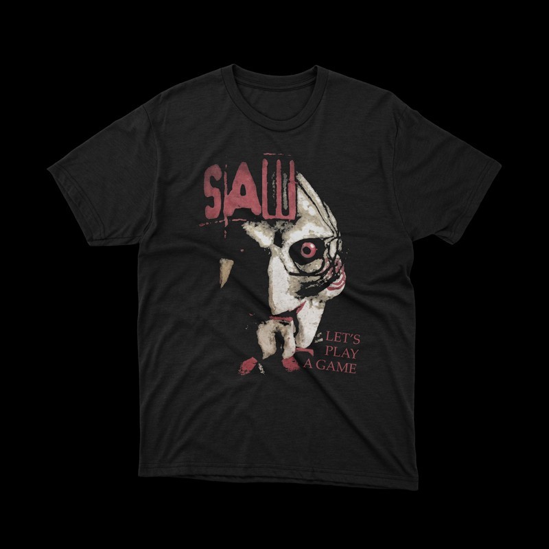 T-shirt film horror Saw