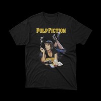 T-shirt Nera Pulp Fiction - Stile Iconico del Cinema | vrzshop