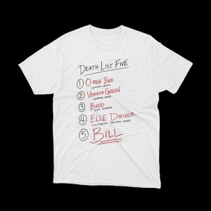 T-shirt film cult Kill Bill Death List T-shirt film cult Kill Bill Death List