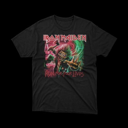 T-shirt Iron Maiden Run for your lives | maglietta cotone premium tempo libero | vrz shop