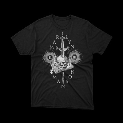 T-shirt Marilyn Manson | maglietta cotone premium tempo libero | vrz shop