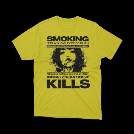 T-shirt film horror Smoking Kills | qualità premium al miglior prezzo | vrz shop